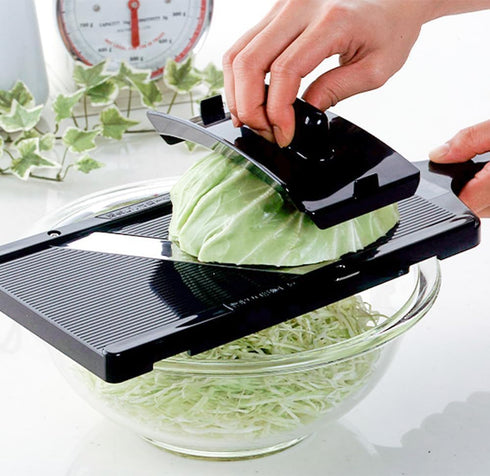 Shimomura Katsu Shop 35950 Cabbage Slicer, Wide (Made in Japan), Sharp for Fluffy Julienne Slices