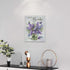 Farmhouse Lavender Bathroom Flower Decor, Just Breathe Rustic Hummingbird Canvas Painting Prints for Bedroom 12"x16"