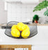 Metal Wire Countertop Basket for Fruit, 10 Inches Black Storage Holder Stand for Kitchen, Vegetable Bowl