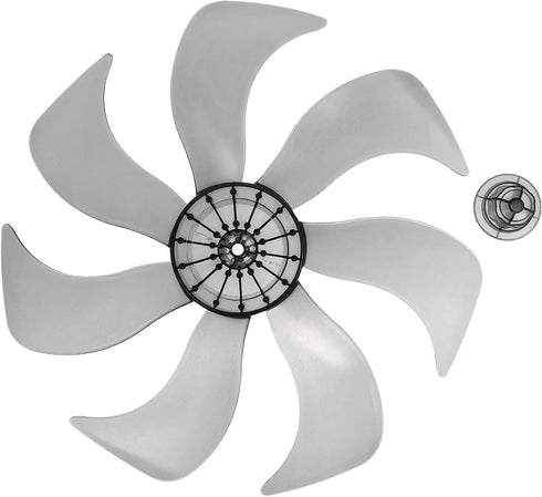 LIFKOME 7 Leaves Fan Blades, 13.4 Inch Electric Table Pedestal Fan Blades Accessories 340mm