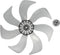 LIFKOME 7 Leaves Fan Blades, 13.4 Inch Electric Table Pedestal Fan Blades Accessories 340mm