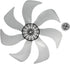 LIFKOME 7 Leaves Fan Blades, 13.4 Inch Electric Table Pedestal Fan Blades Accessories 340mm