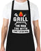 GENSTORES Funny Grilling Aprons for Men with Pockets BBQ Novelty Cooking Apron for
