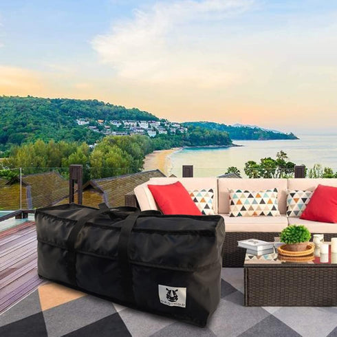 420D 68 Inch, Outdoor Cushion Storage Bag Waterproof, Extra Large Bag for Outdoor Cushions Heavy Duty Patio Furniture
