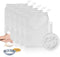 6 Pack - 200 Mesh Fine Mesh Strainer & Nut Milk Bags, Reusable Food Strainer, Food Grade BPA-Free, Ultra Strong Fine