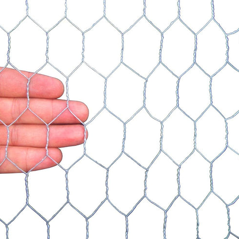 20GA 24 inches 25 1 inch Galvanized Hexagonal Poultry Netting Chicken Wire x feet x Mesh