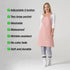 Kitchen Apron Waterdrop Resistant Cotton Apron - Adjustable Aprons for Women with Pockets, 10 Color Options