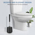 SetSail Premium Toilet Bowl Brush and Holder | 2 Pack Automatic Toilet Brushes for Bathroom Cleaning
