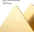 Gold Stainless Steel Napkin Holder, Modern Triangle Cocktail Napkin Dispenser Organizer for Kitchen Countertops and