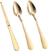 BOXOB 3pcs Serrated Grapefruit Spoons and Knife Set, Stainless Steel Grapefruit Curved Serving