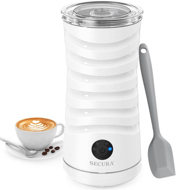 Secura Electric Milk Frother, Automatic Milk Steamer, 4-IN-1 Hot & Cold Foam Maker, 240ml Milk Warmer