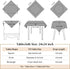 2 Pack 24X24 Inch Small Square Table Cloth Royal Blue Tablecloth Washable Polyester Solid Table Cover for Night Stand