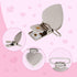 Marrywindix 20pcs Silver Suspender Clips Heart Shaped Metal Holder Clips for Mattress Pad Cover Sofa Cushion