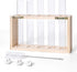 5 Mkono Wall Hanging Plant Propagation Station Tubes with Wooden Stand Desktop Plant Terrarium for Hydroponic Plants