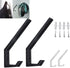 4PCS Plastic Helmet Holders, Wall Mounted Hanging Hooks for Hat, Glove, Bag, Shoe, Clothes Rack (White-4PC)