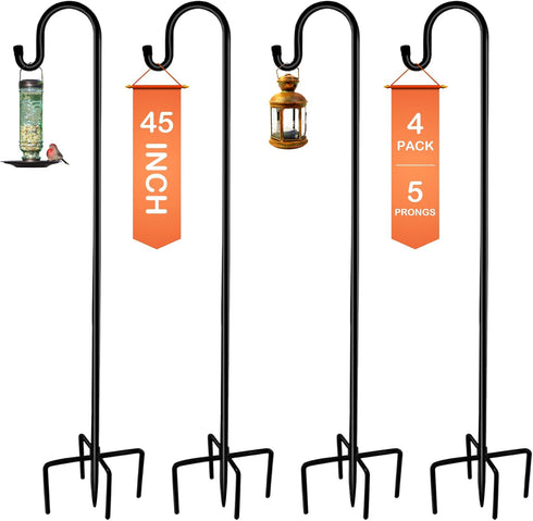 Ottsuls Shepherd-Hooks Adjustable for Bird-Feeder Lantern Plant-Hook Garden-Stake - Plant Stand Hanger