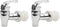 Cornucopia Brands Push Style Spigots for Beverage Dispenser, 2-Pack Replacement Lever Pour Spouts, Chrome Design