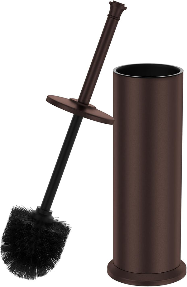 Bronze Toilet Brush and HolderExtra Long Handled Toilet Brush for BathroomStainless Steel
