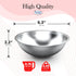 Alpine Cuisine 0.75-Quart Stainless Steel Kitchen Mixing Bowls, Heavy Duty Salad Bowls, Dishwasher Safe Prep Bowls
