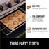 Gorilla Grip Non Stick Silicone Baking Mat Sheet, 2 Pack, Reusable Cookie Sheets, Heat Resistant, Black