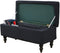 Lussenwert Lussenworth Ottoman Cover - Rectangle Folding Storage Bench - Removable, Elastic Ties