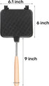Hot Sandwich Maker, Non-stick Grilled Panini Maker with Handle, Stovetop Camping Sandwich Toaster Aluminum Flip Pan for