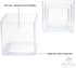Royal Imports Clear Flower Acrylic Vases Cubes - Decorative Centerpiece for Home or Wedding, Non-Breakable Plastic, 5x5