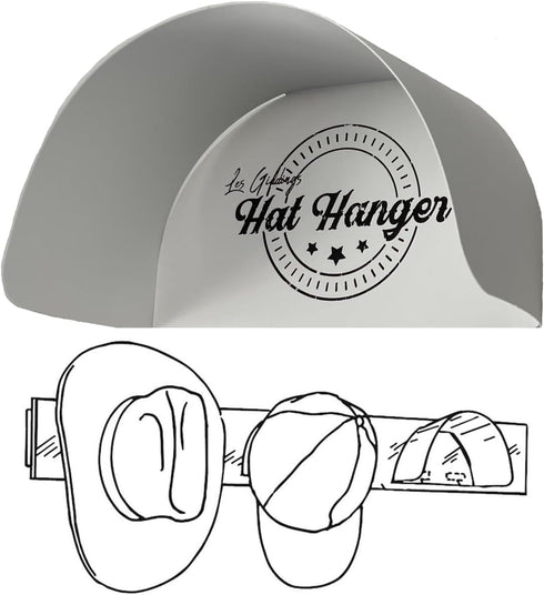 White 10 Pack Unique Hidden Design for Baseball, Cowboy, Fedoras Hats