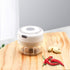 Mini Garlic Chopper, Powerful Electric Food Processor for Garlic and Onion, White