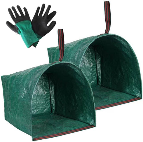 72 Gallon Garden Bag for Debris, 2-Pack Yard Waste Bag with Large