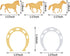 800 Pieces Horseshoe Confetti Decorations - Horse Party Accessories for Birthday, Derby Day Party Supplies