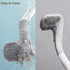 Toilet Brush with Holder, Long Handle Golf Toilet Brush 360° Deep Cleaning Flexible Silicone Wall Mounted for Bathroom