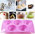 Newk 5 Holes Semi Sphere Silicone Mold, 3 Packs 5-Cavity Half Sphere Mold for Chocolate Bombs, Cake