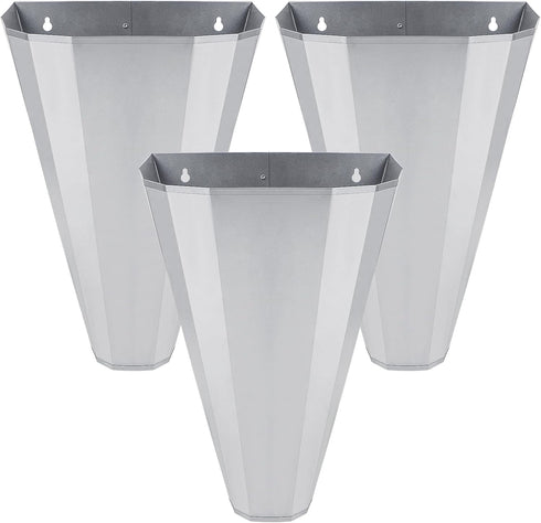 Medium Size Galvanized Steel Chicken Restraining Cone for Chickens, Large Layers, Broilers,