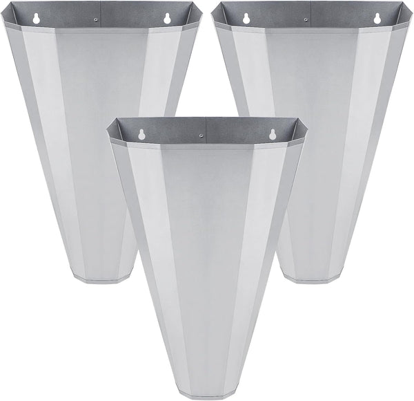 Medium Size Galvanized Steel Chicken Restraining Cone for Chickens, Large Layers, Broilers,