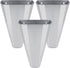 Medium Size Galvanized Steel Chicken Restraining Cone for Chickens, Large Layers, Broilers,
