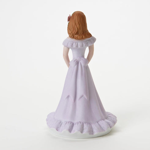 ENESCO Growing Up Girls Brunette Figurine, Age 16, 6.5 Inch, Multicolor, Holding Ribbon
