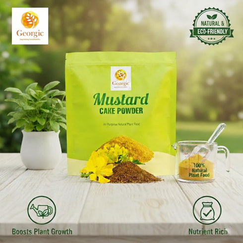 (3 lb) Mustard Oil Cake Powder All-Purpose Natural Fertilizer for Flowers, Vegetables, Herbs, Fruit Trees & Plants
