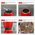 Classic Stovetop Espresso Maker, 6-Cup Capacity Aluminum Coffee Machine Moka Pot for Home or Office Use (Red)