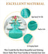 ShinyBeauty Mint Green Table Runners, 2Packs 12''x72'' Teal Sequin Glitter Fabric for Birthday Party Celebration