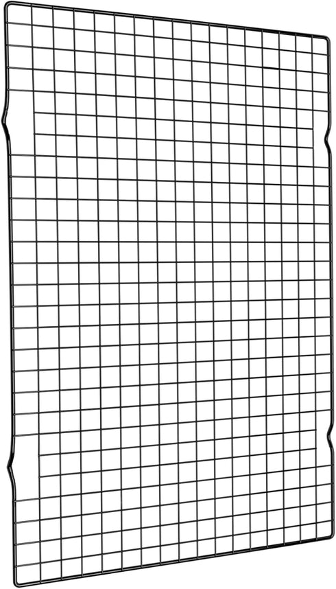 BRIOUT Cooling Rack for Baking, 16x10 Inches Thick Wire Cookie Rack, Oven Safe, Fits Half Sheet Pan, Black