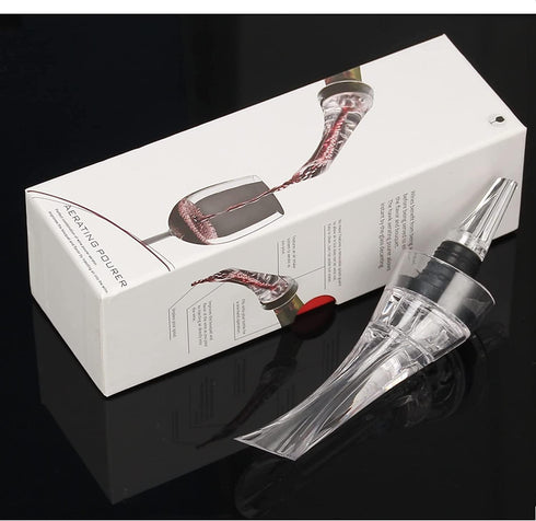 Wine Pourer Aerator, Wine Decanter Accessories, Gifts for Women and Men, Clear Wine Aerator Pourer
