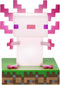 Minecraft Officially Licensed Axolotl Free Standing Desk Light, Gaming Room Decor and