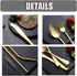 Travel Utensils Set with Case - Reusable Stainless Steel Silverware, 9 Pcs Portable Cutlery Set for Lunch Boxes,