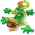 ZOOCRAFT Glass Gecko Figurine, Green Miniature Hand Blown Lampwork Animal Statue Decor