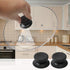 uxcell 2pcs Lid Knobs for Pans Pots - Heat Resistant Plastic Knob Handle for Kitchen Bakeware (Black)