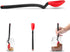 Dreamfarm Mini Supoon Non-Stick Silicone Scraping Cooking Spoon - 8" Red, Jar Scraper Measures 5ml Tsp