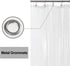 Barossa Design Extra-Long Shower Curtain, 72x84 inches, PEVA Waterproof, Eco-Friendly, Non-Toxic, Clear