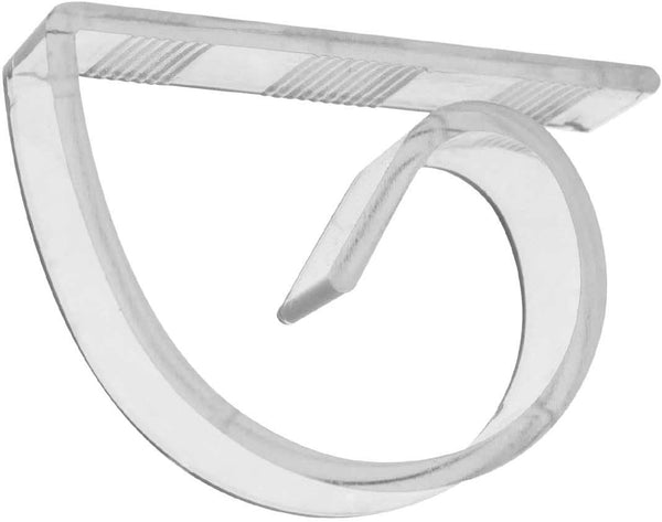 Party Essentials Clear Hard Plastic Table Cover Clips (Case of 100)