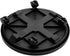 16" 150lb Bloem Black Round Planter Pot Caddy with Wheels, Capacity